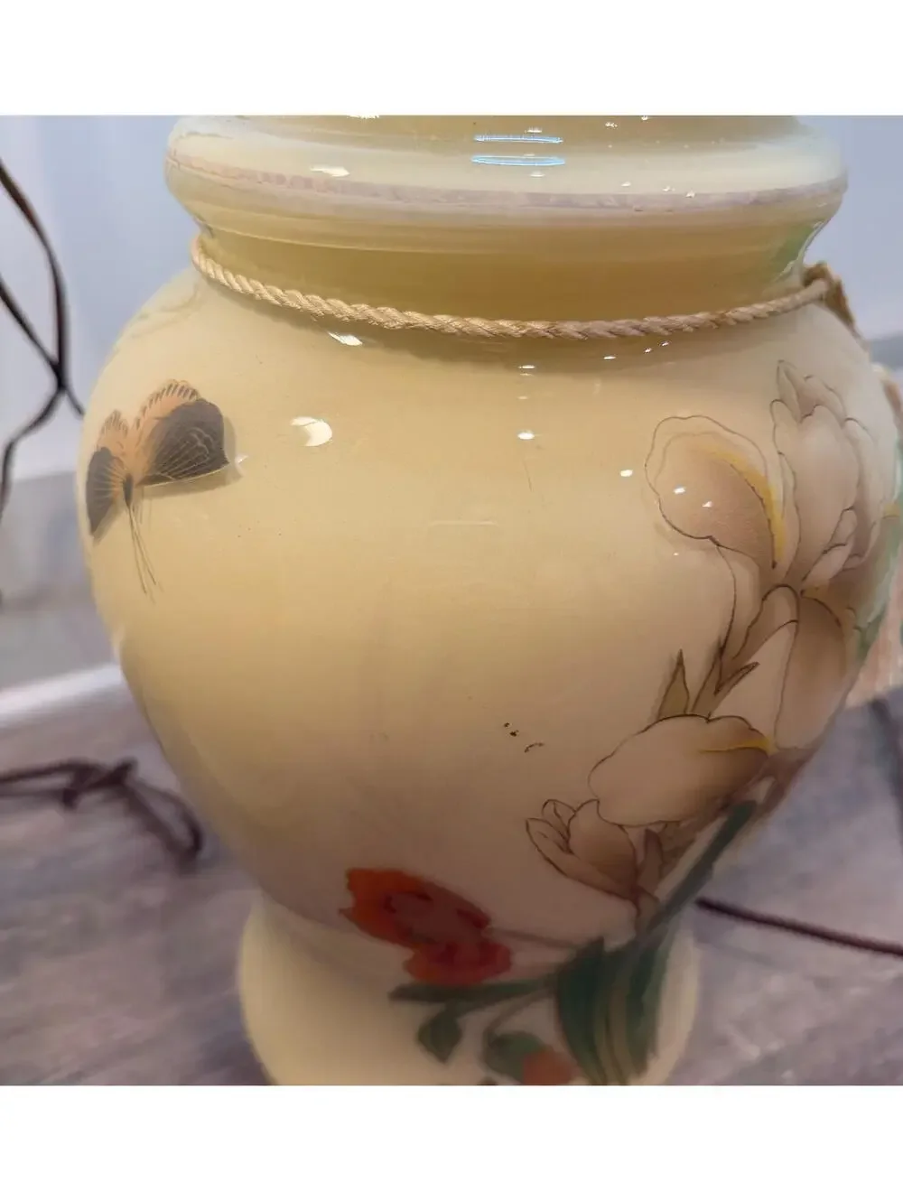 Vintage Ginger Jar Table Lamps Set of 2